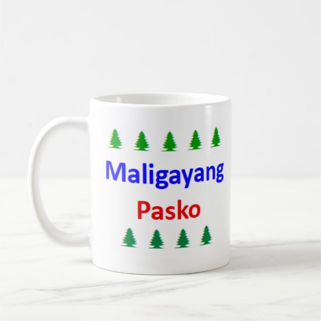 filipino maligayang pasko kaffemugg (Vänster)