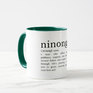 Filipino Ninong Definition Mug, Godfather Gift Mug Mugg