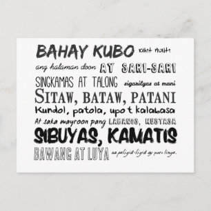 Filipino Nursery Rhyme Series Vykort