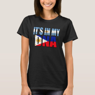 Filipino och argentinsk blandad DNA-flaggarv T Shirt