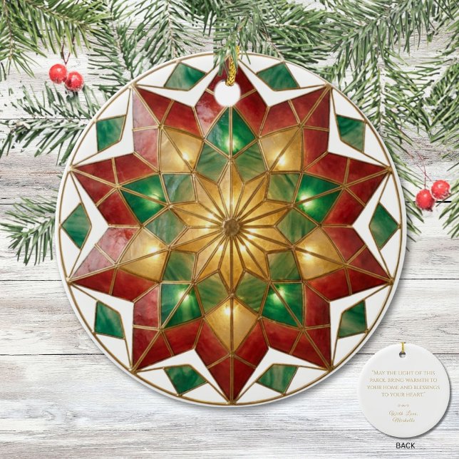 Filipino Parol Julminne  Julgransprydnad Keramik (Skapare uppladdad)
