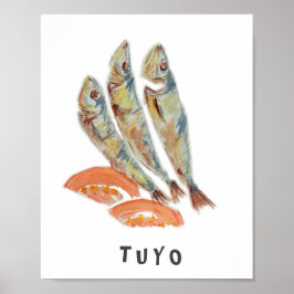 Filipino/Philippine Tuyo Watercolor Poster Pappert