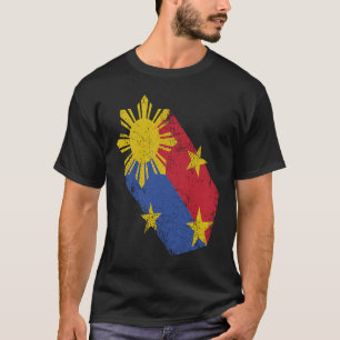 Filipino Pride Philippine Flagga Proud Pinoy Pinay T Shirt