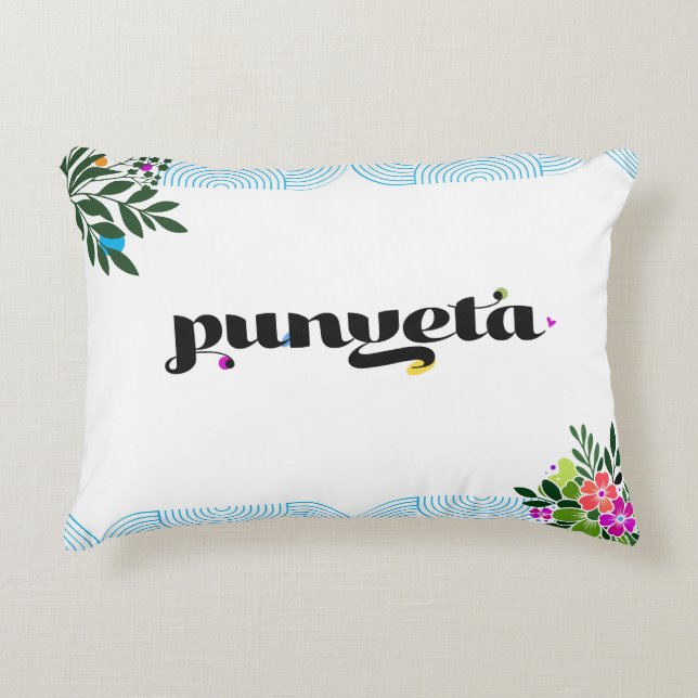Filipino Rolig Kudde 'Punyeta' BohoAccent Kudde (Framsidan)