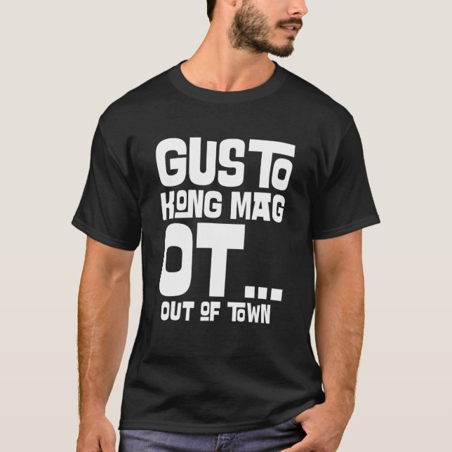 Filipino Sayed Gusto Kong Mag OT Filippinernas Pin T Shirt (Framsida)