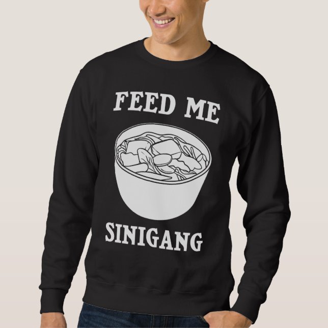 Filipino Sinigang Pinoy Soppa Mix Lång Ärmad Tröja (Framsida)