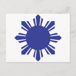 Filipino Sol - Blue Vykort