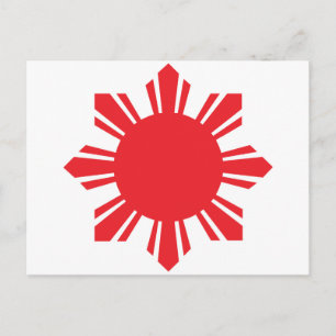 Filipino Sol - Röd Vykort