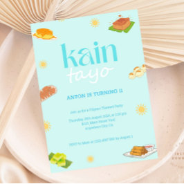 Filipino Theme Birthday Investigation Pinoy Party Inbjudningar