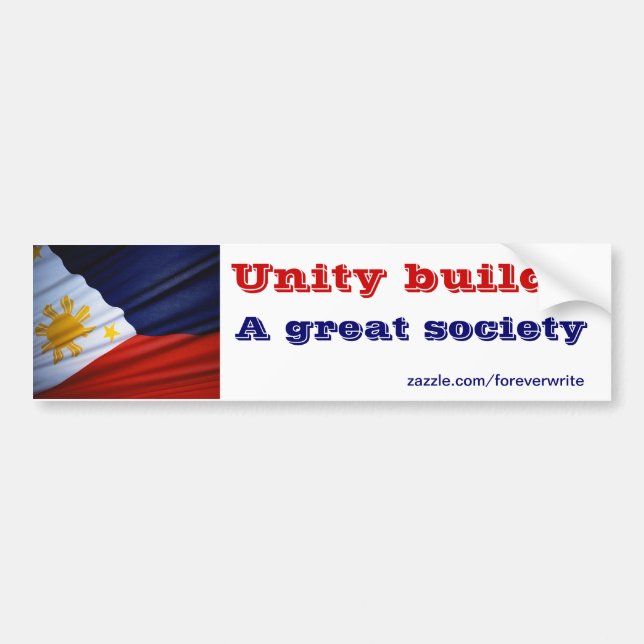 filipino unity bildekal (Framsidan)