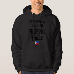 Filipino Voice FilippinFilippinernas Flagga Filipi Hoodie
