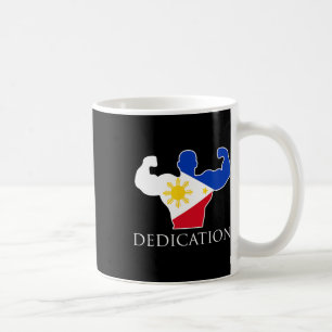 Filipino Weightlift Philippines Flagga Bodybuild Kaffemugg