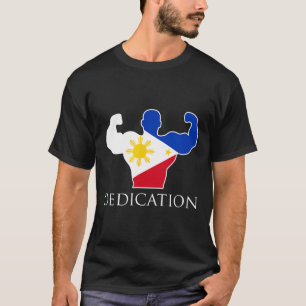 Filipino Weightlift Philippines Flagga Bodybuild T Shirt