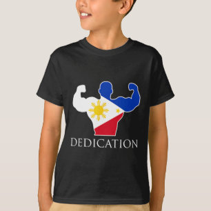 Filipino Weightlift Philippines Flagga Bodybuild T Shirt
