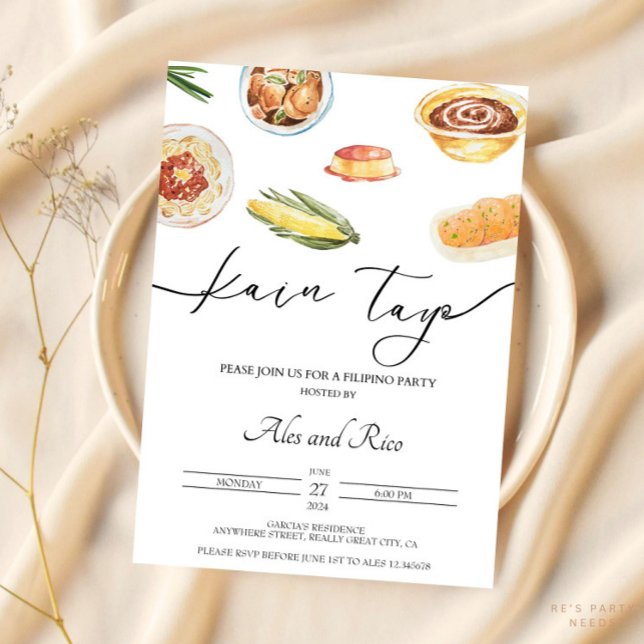 Filipinsk födelsedagsfest inbjudan Filippinerna  (Skapare uppladdad)