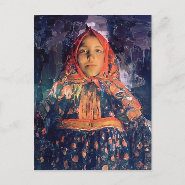 Filipp Malyavin-Verka Vykort (Framsida)