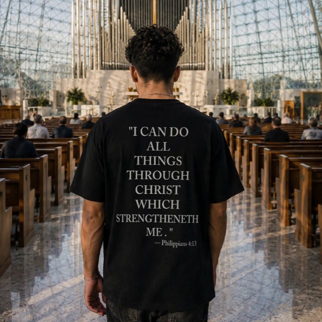 Filippensarna 4:13 Bibelvers T-Shirt  (Skapare uppladdad)