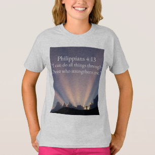 Filippensarna 4:13 Kristet flick-T-shirt T Shirt