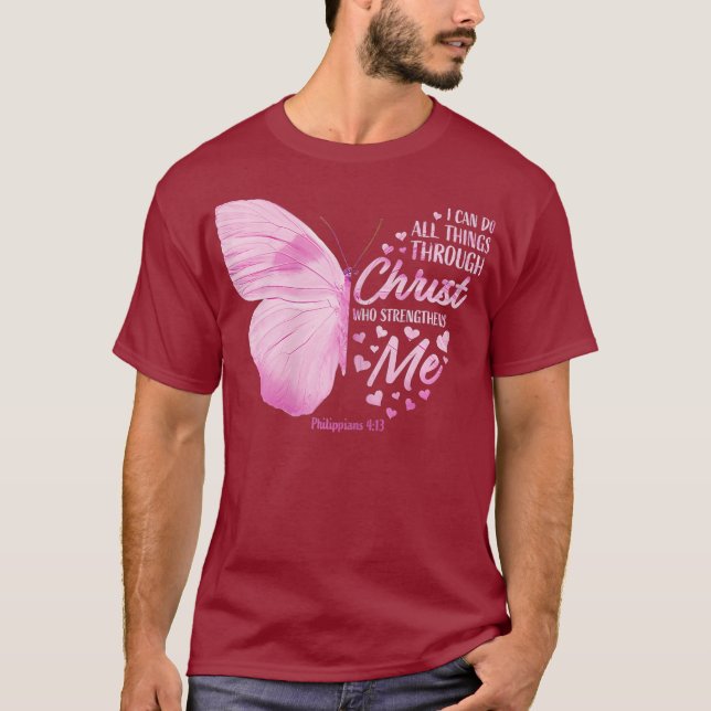 Filipper 413 Christian Bible Verse Gifts T Shirt (Framsida)
