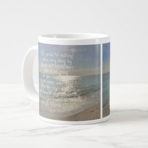 Filipper 4:13 Christian Bible Verse Beach Jumbo Mugg