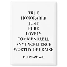 Filipperbrevet 4:8 Magnet