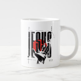 Filipperna 2:9 Namn Över Alla Namn Retro Grunge Jumbo Mugg