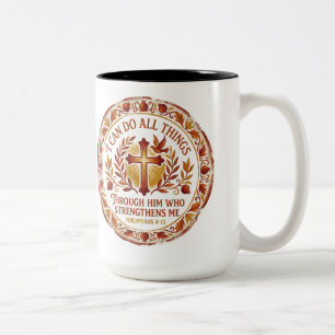 Filipperna 4:13 Kaffe kopp Kristen Bibel vers
