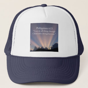 Filipperna 4:13 Kristall Trucker Hatt Keps