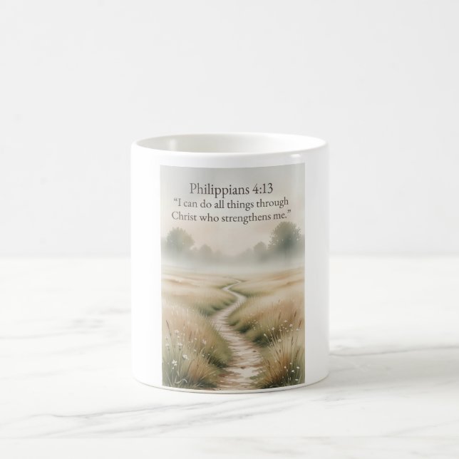 Filipperna 4:13 Kristallmugg Kaffemugg (Center)