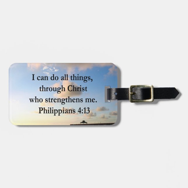 FILIPPIANER 4:13 HOPE BAGAGEBRICKA (Horisontell Framsida)