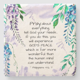 Filippianer 4:6-7 Pray om allt Stenunderlägg
