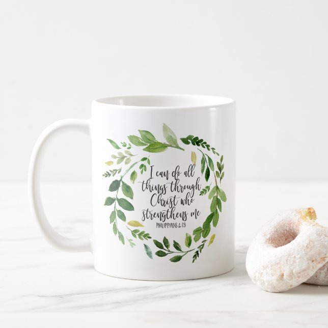Filippians Bible Scripture VERNIGE Kaffemugg (Med munk)