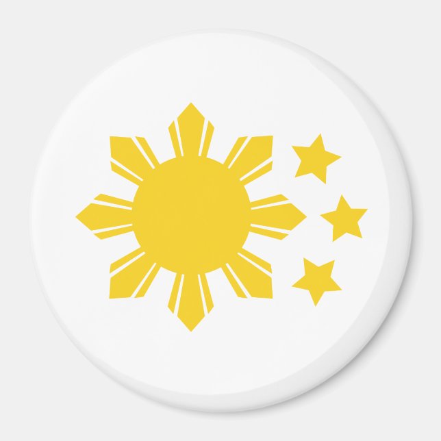 Filippin Flagga - stolt över att vara Pinoy! Magnet (Framsidan)