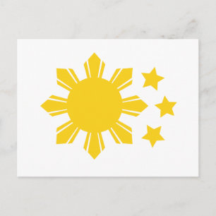 Filippin Flagga - stolt över att vara Pinoy! Vykort