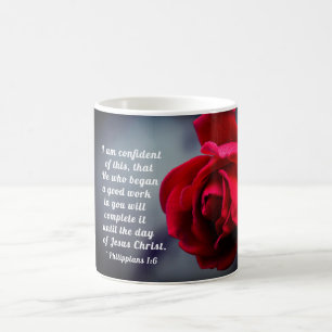Filippinerna 1:6 Jag är säker på denna bibelverse Kaffemugg