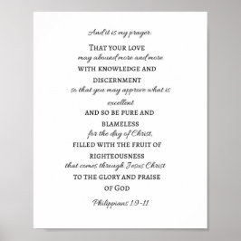 Filippinerna 1:9-11 Skript Poster