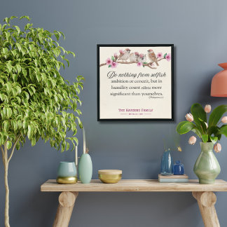 Filippinerna 2:3 Skriptskrift Skriv ut fåglar och Poster