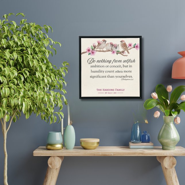 Filippinerna 2:3 Skriptskrift Skriv ut fåglar och  Poster (Skapare uppladdad)