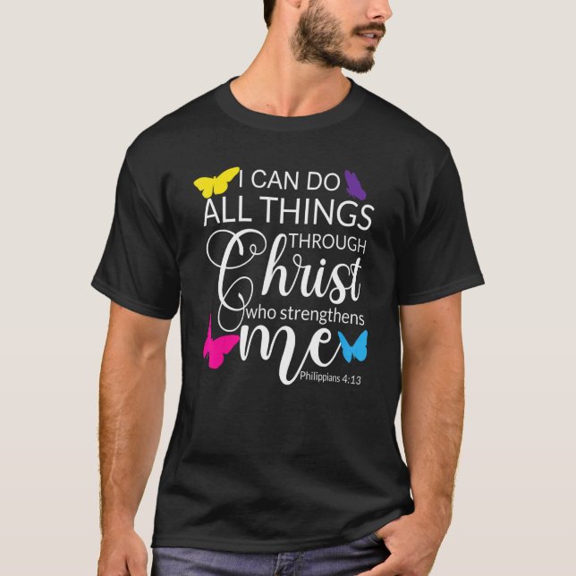 Filippinerna 413 Christian Verse Religiösa T Shirt (Framsida)