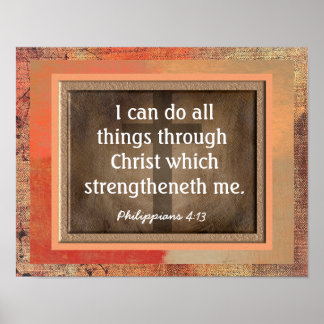 Filippinerna 4:13 Art Print Poster