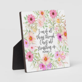Filippinerna 4:13 Bible Scripture Verse Blommigt