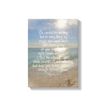 Filippinerna 4:13 Bible Verse Beach Christian Art