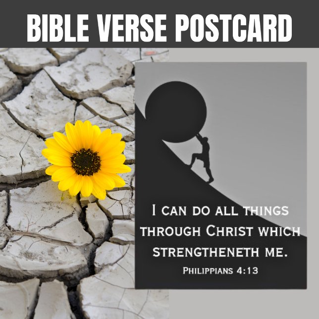 Filippinerna 4:13 Bible Verse Christian Vykort (Philippians 4:13)