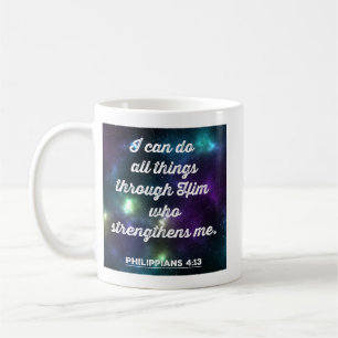 Filippinerna 4:13 Bible Verse Kaffemugg