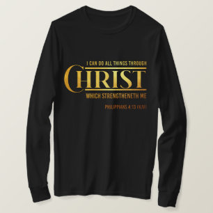 Filippinerna 4:13 Bible Verse KJV Quote Manar T Shirt