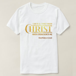 Filippinerna 4:13 Bible Verse KJV Quote Unisex T Shirt
