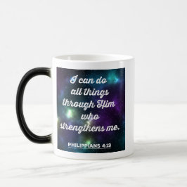 Filippinerna 4:13 Bible Verse Magisk Mugg