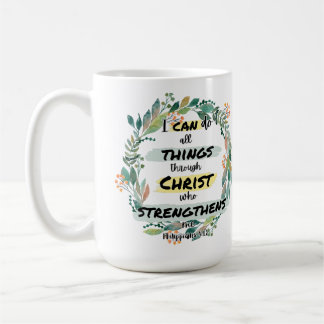 Filippinerna 4:13 Bible Verse Quote Kaffemugg
