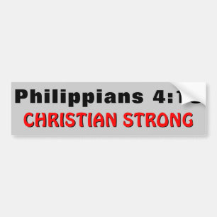 Filippinerna 4:13 Christian Strong Bildekal