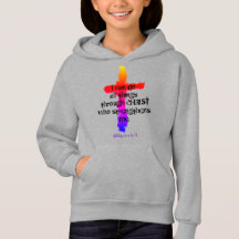 Filippinerna 4:13 Flickans Hoodie